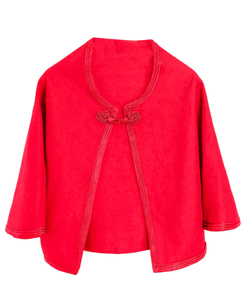 Cape Traditionnel pour Fille - Rouge