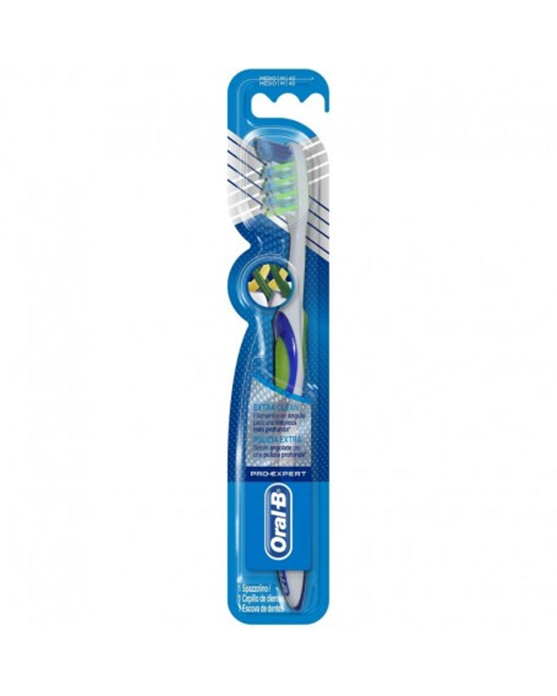 Oral-B Pro-Expert Plaque Bacteria Medium Toothbrush - Blue