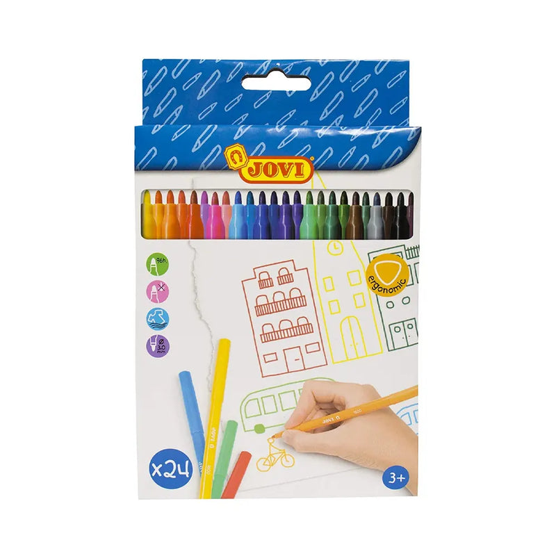 Jovi Box of 24 Washable Markers