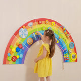 Panneau d'activités Mural 18M+ - Arc-en-ciel