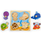Viga Toys Marco de Encaje de Criaturas Marinas de Madera – 12 meses+