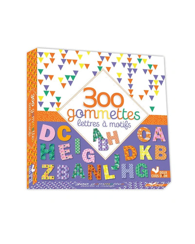 300 Gommettes Lettres a Motifs