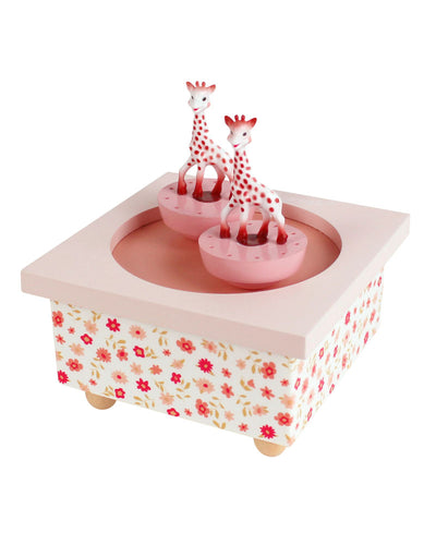 Trousselier Boite à Musique Dancing Sophie La Girafe - Rose