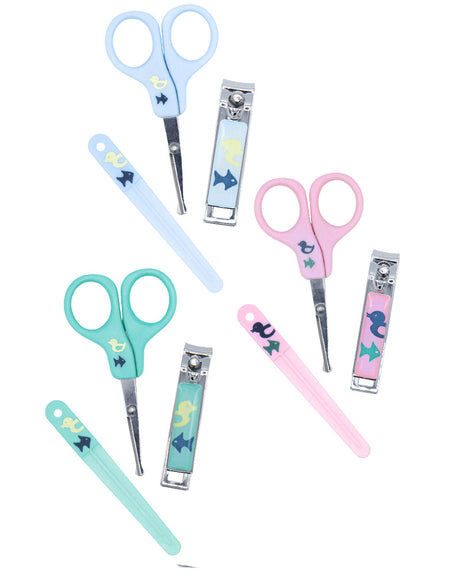 Pack Nûby Manicure: Scissors, Nail Clippers, File 0m+ - Green