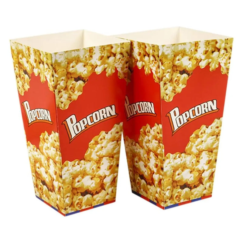Paquete de 10 cajas de papel para palomitas de maíz