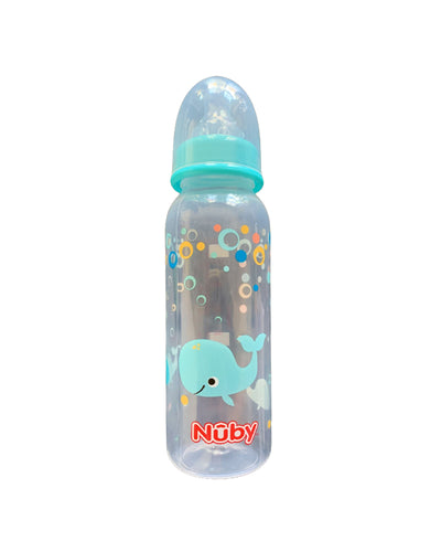 Biberon Nûby col standard Avec Tétine anti-colique 0m+ 240ml - Baleine