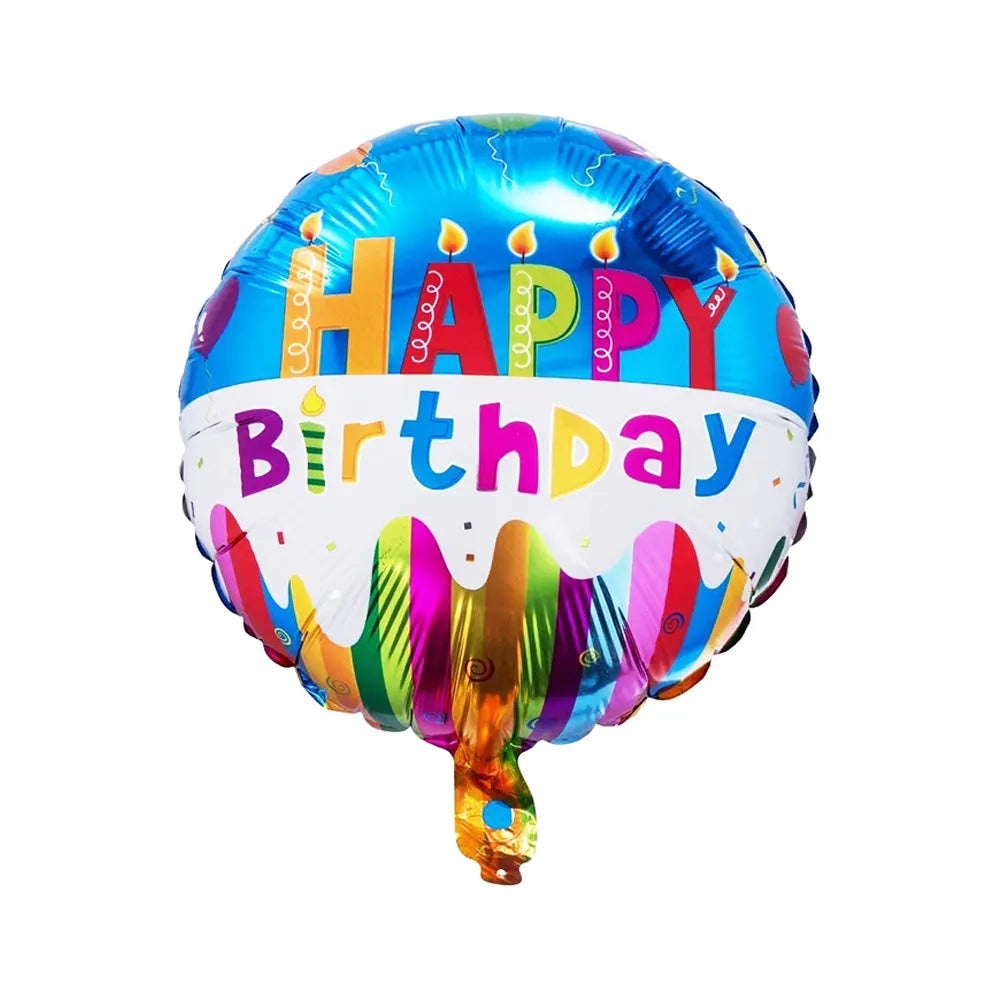 Happy Birthday Round Foil Balloon – 42cm