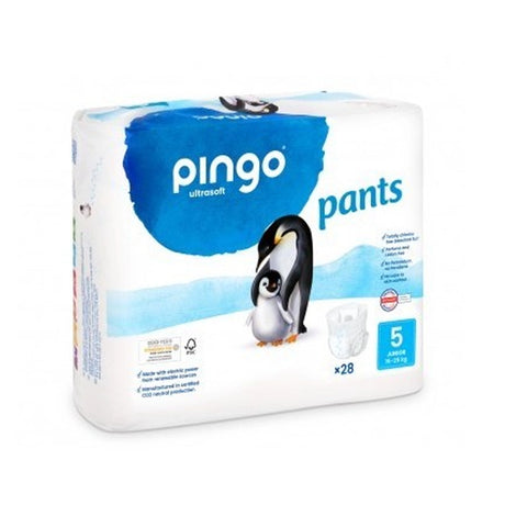 Couches Culottes Écologiques Pingo Taille 5 - (12-25Kg) 28 Unités