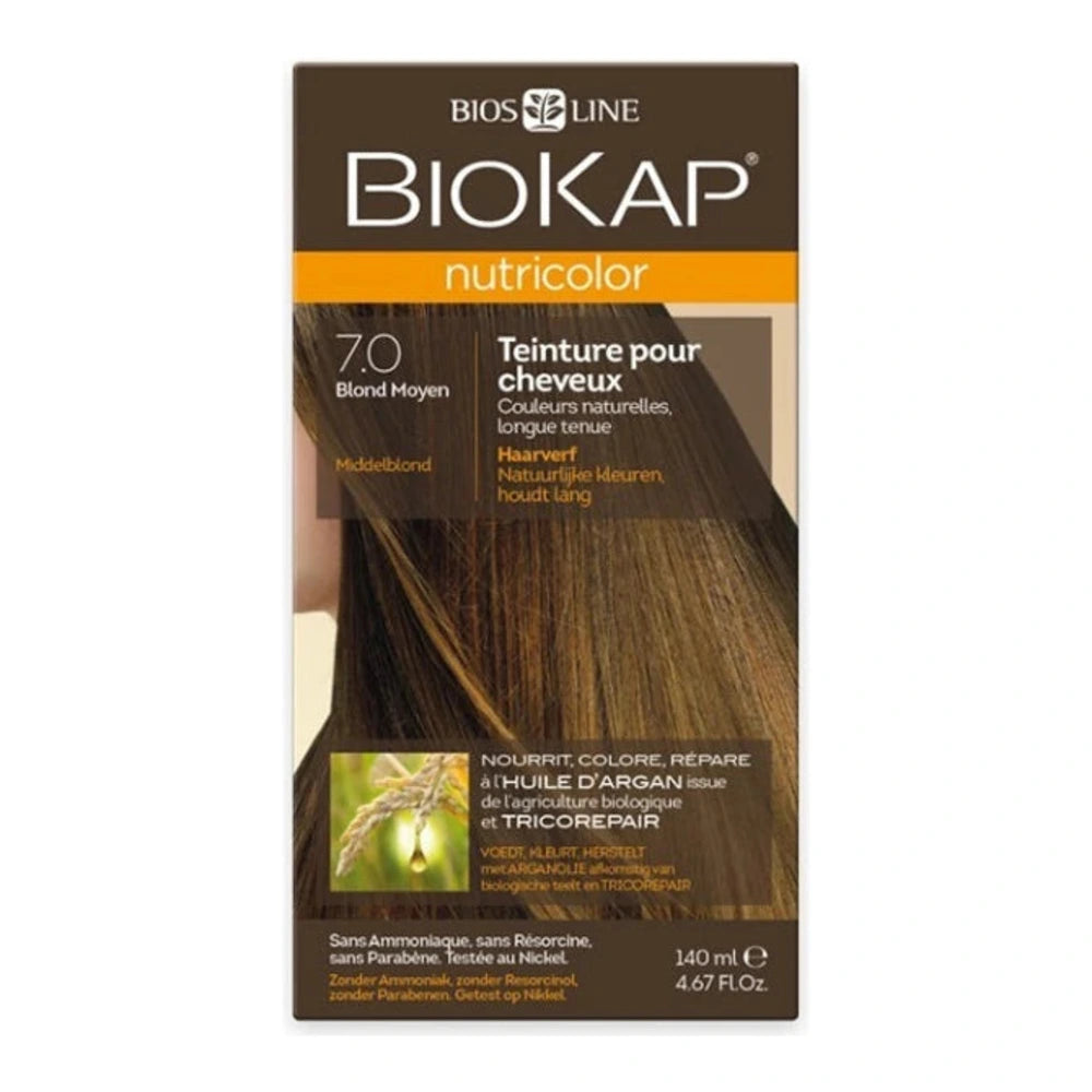 Biokap Nutricolor 7.0, kit de coloration cheveux