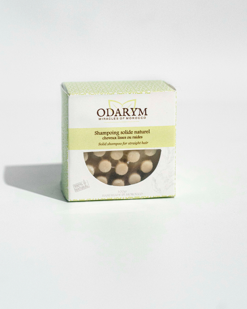 Odarym Shampoing Solide Cheveux Lisses ou Raides - 100gr