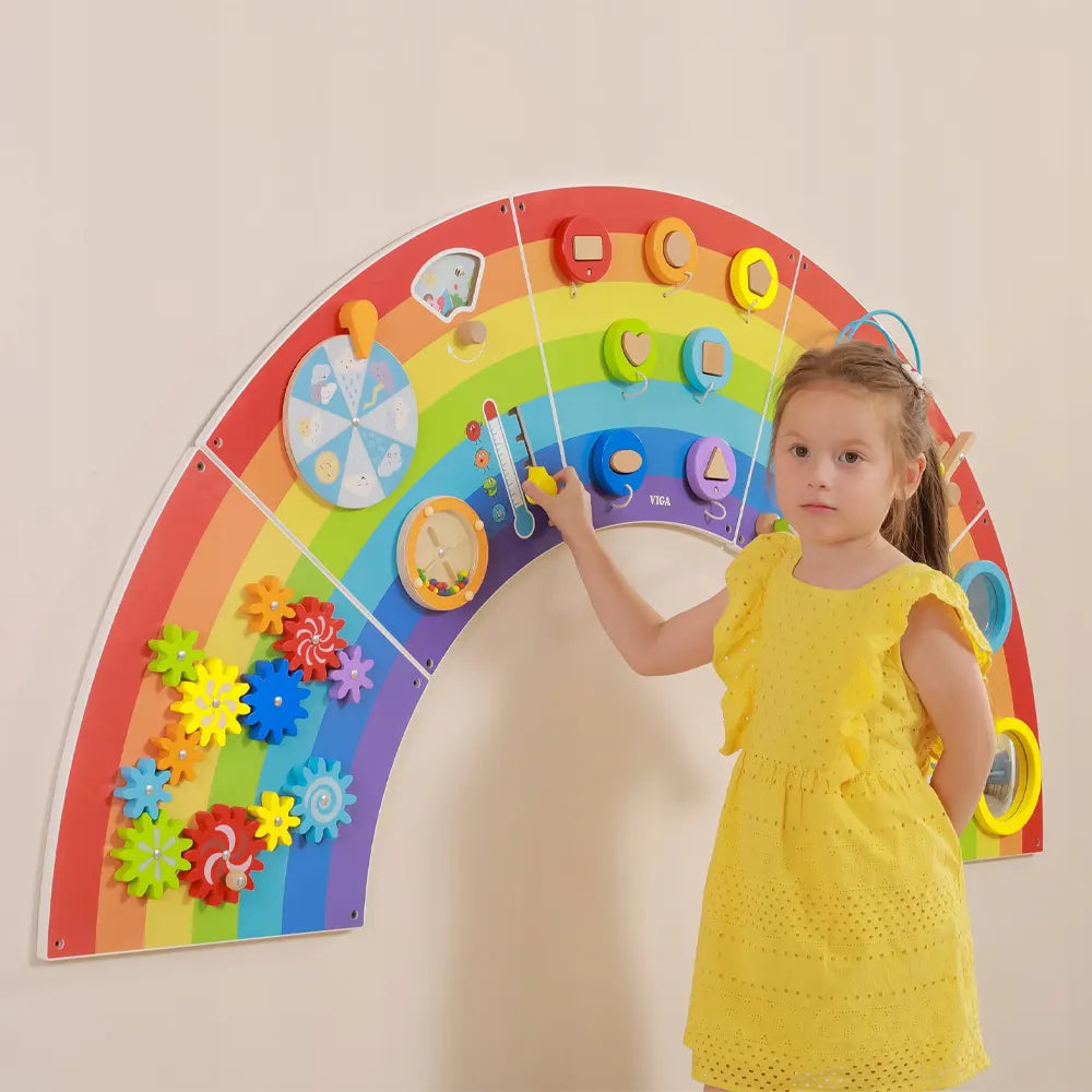 Panneau d'activités Mural 18M+ - Arc-en-ciel