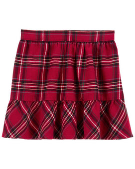 Jupe En Flanelle Sergée À Carreaux Carter's - Rouge