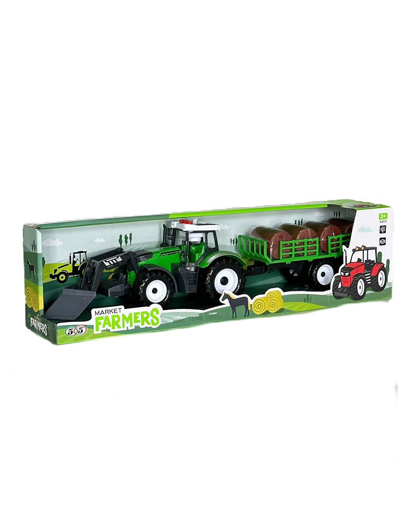 Tracteur de la Ferme avec Remorqueb 3A+ - Vert