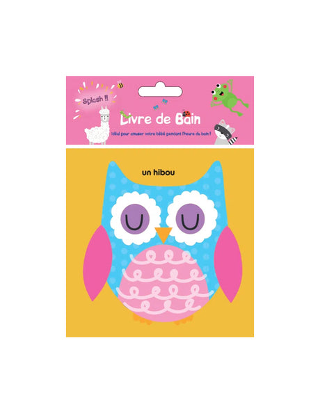 Plume Univers Livre De Bain - Hibou