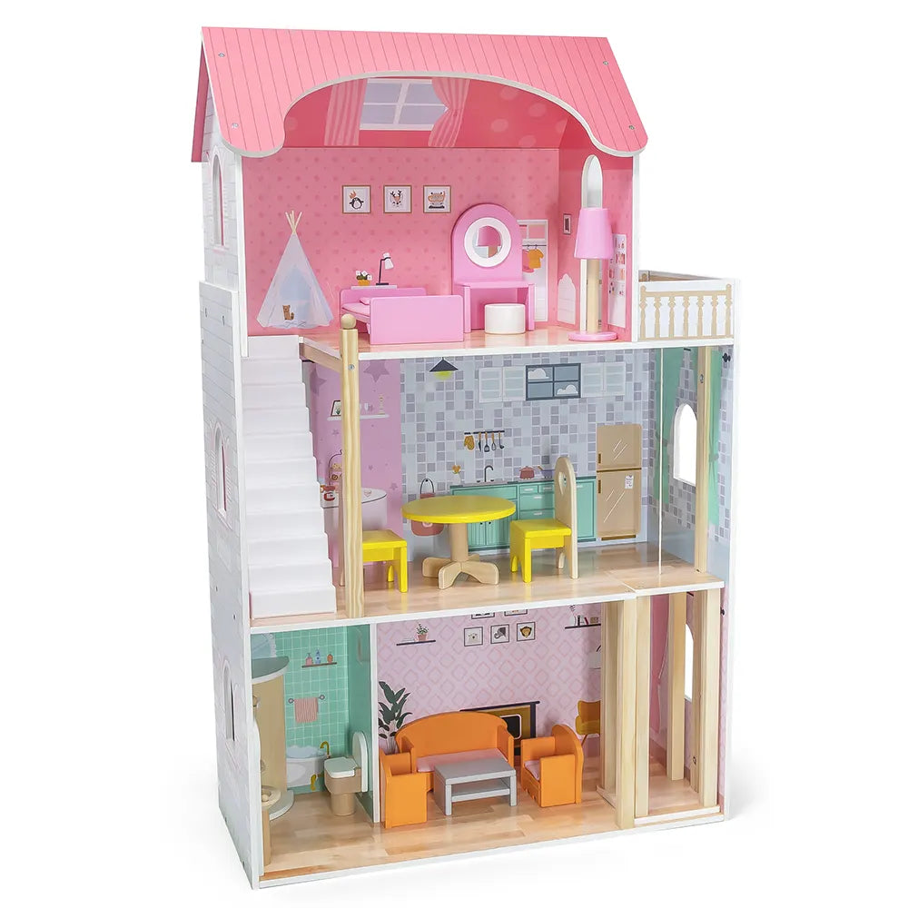 Viga Toys Elégante Grande Maison de Poupée 3A+