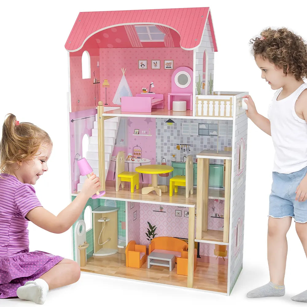 Viga Toys Elégante Grande Maison de Poupée 3A+