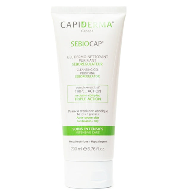 Capiderma - Sebiocap gel dermo-nettoyant pour peaux à tendance acnéique - 200 ml