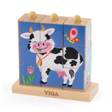 Viga Toys Puzzle Cube Empilable Farm 2A+