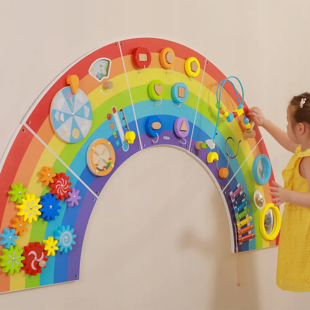 Panneau d'activités Mural 18M+ - Arc-en-ciel