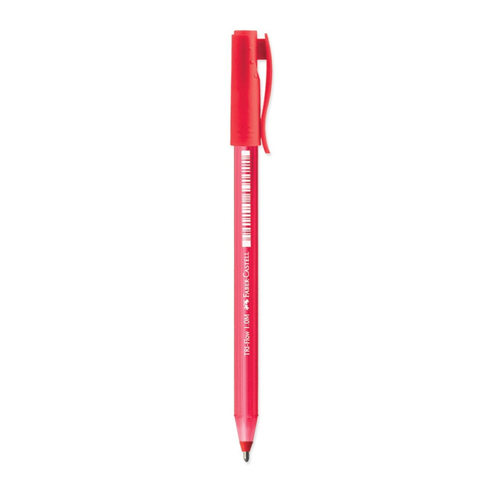 Faber-Castell Stylo à Bille Tri Flow 1mm - Rouge