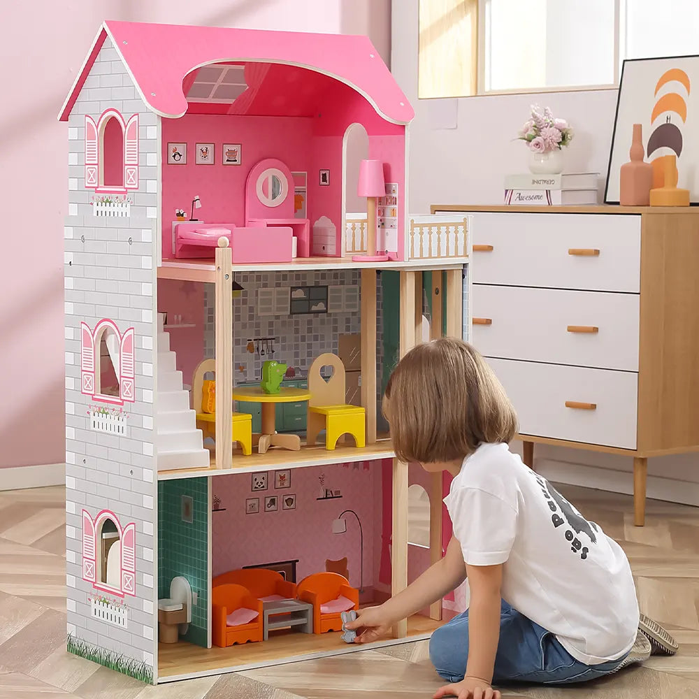 Viga Toys Elégante Grande Maison de Poupée 3A+