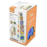 Viga Toys Wooden Number Tower Blocks – 12M+