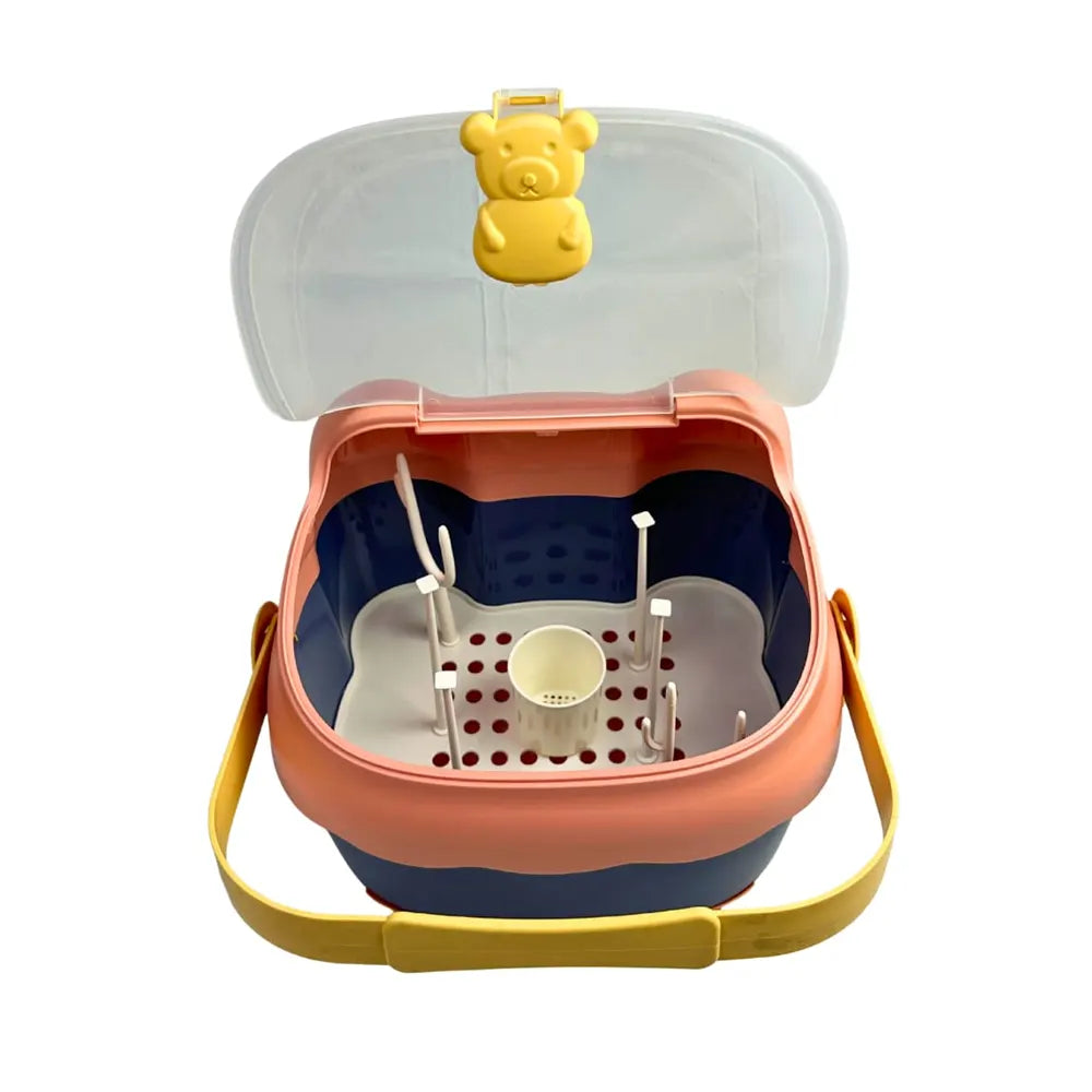 Boîte de Stérilisation Portable pour Accessoires de Bébé – Motif Ours