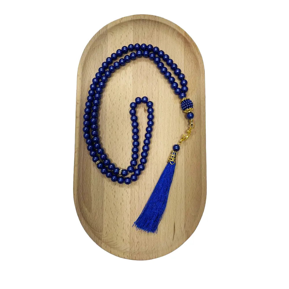 Grand Chapelet Musulman Tasbih Perles - Bleu