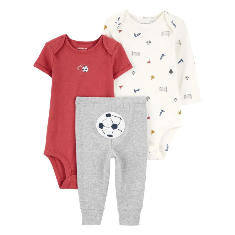 Conjunto de 3 Piezas para Bebé Niño Carter's - Fútbol
