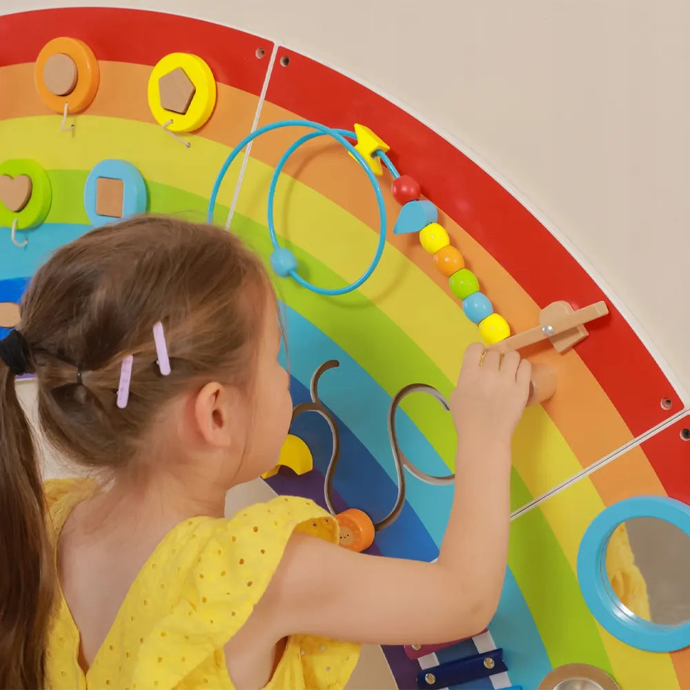 Panneau d'activités Mural 18M+ - Arc-en-ciel