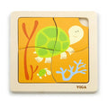 Viga Toys Puzzle Plano Tortuga de Madera – 12M+