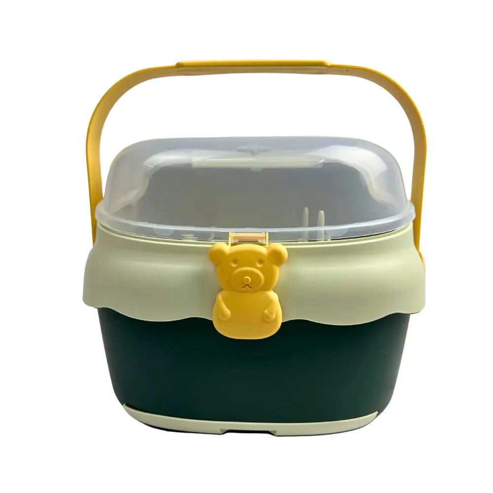 Boîte de Stérilisation Portable pour Accessoires de Bébé – Motif Ours