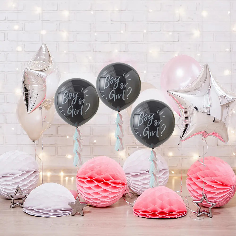 Gender Reveal Balloon with Confetti and Accessories
