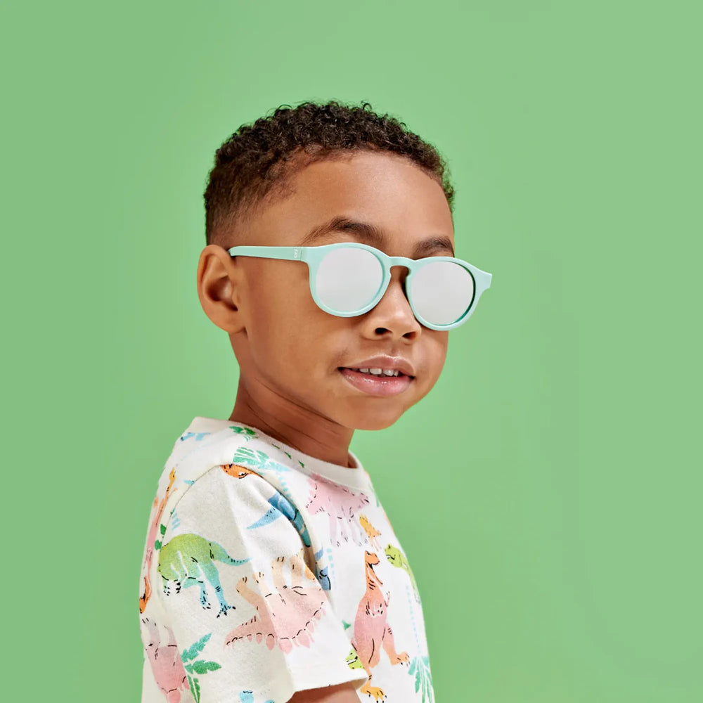 بابيتورز نظارات شمسية كي هول مستقطبة 3-5 سنوات - أزرق رغوة البحر