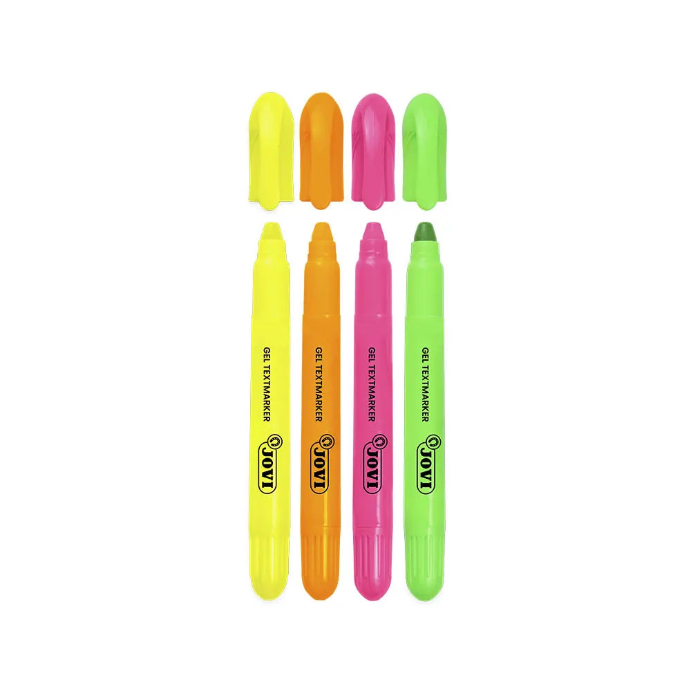 Jovi Étui de 4 Surligneurs Gel - Couleurs Assorties