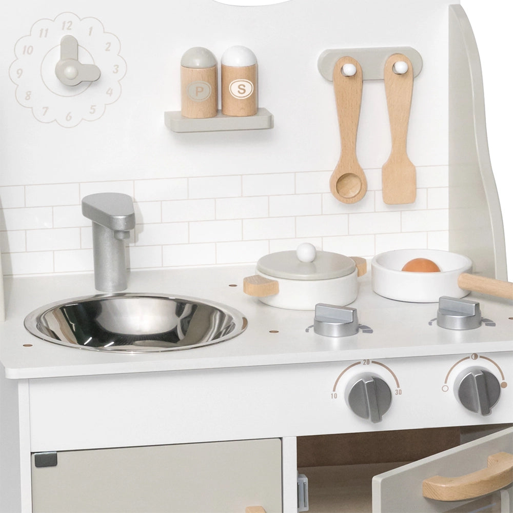 Viga Toys PolarB Cuisine avec Ustensiles 3A+ - Beige Nude