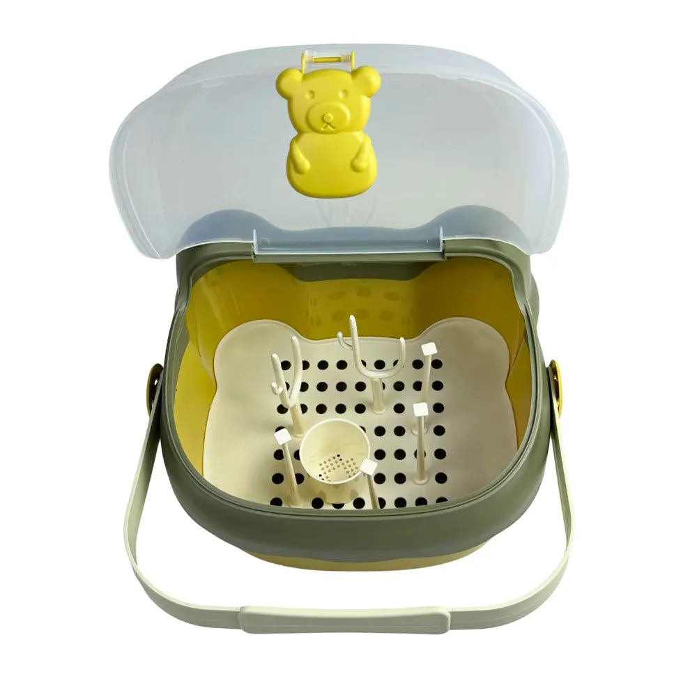Boîte de Stérilisation Portable pour Accessoires de Bébé – Motif Ours