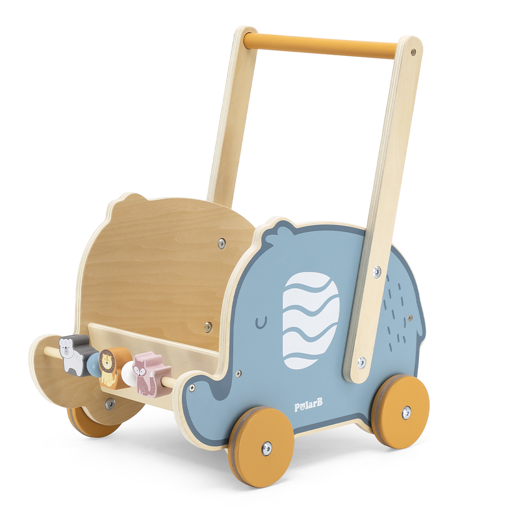 Viga Toys PolarB Trotteur Eléphant en Bois 12M+