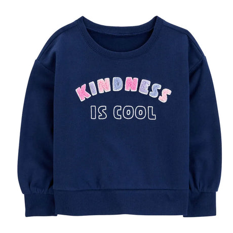 Sweat-Shirt en Coton Kindness Is Cool Carter's - Bleu