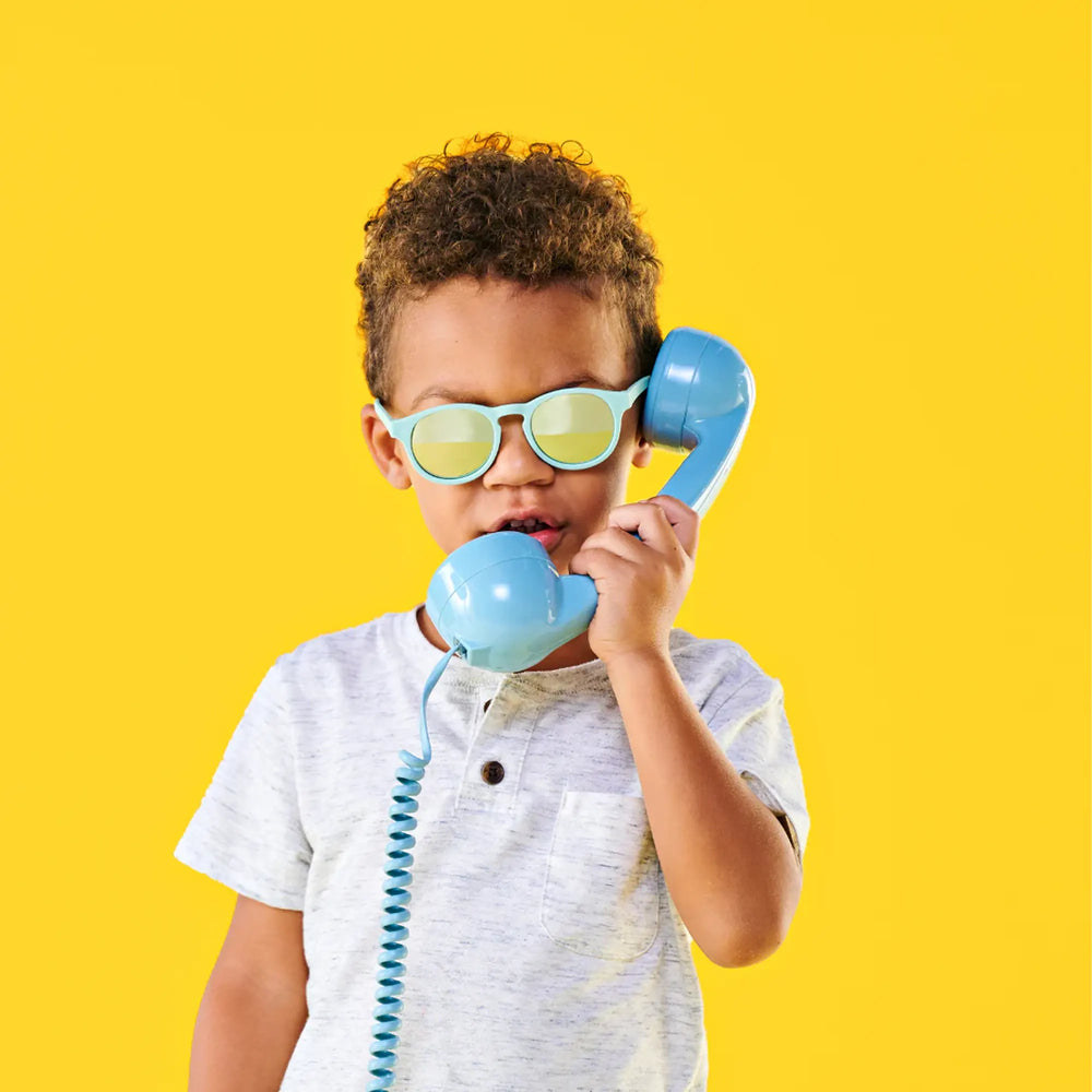 بابيتورز نظارات شمسية كي هول مستقطبة 3-5 سنوات - أزرق رغوة البحر