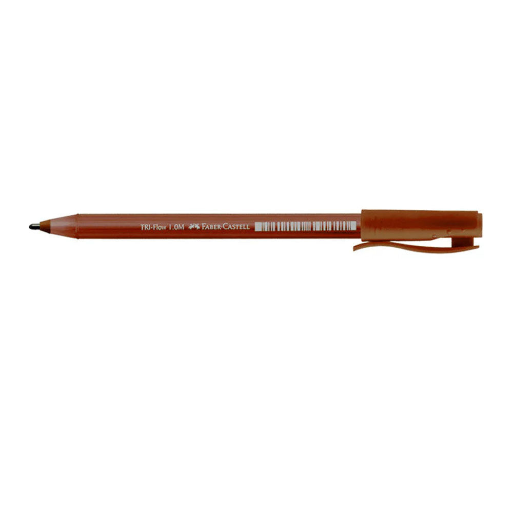 Faber-Castell Stylo à Bille Tri Flow - Marron