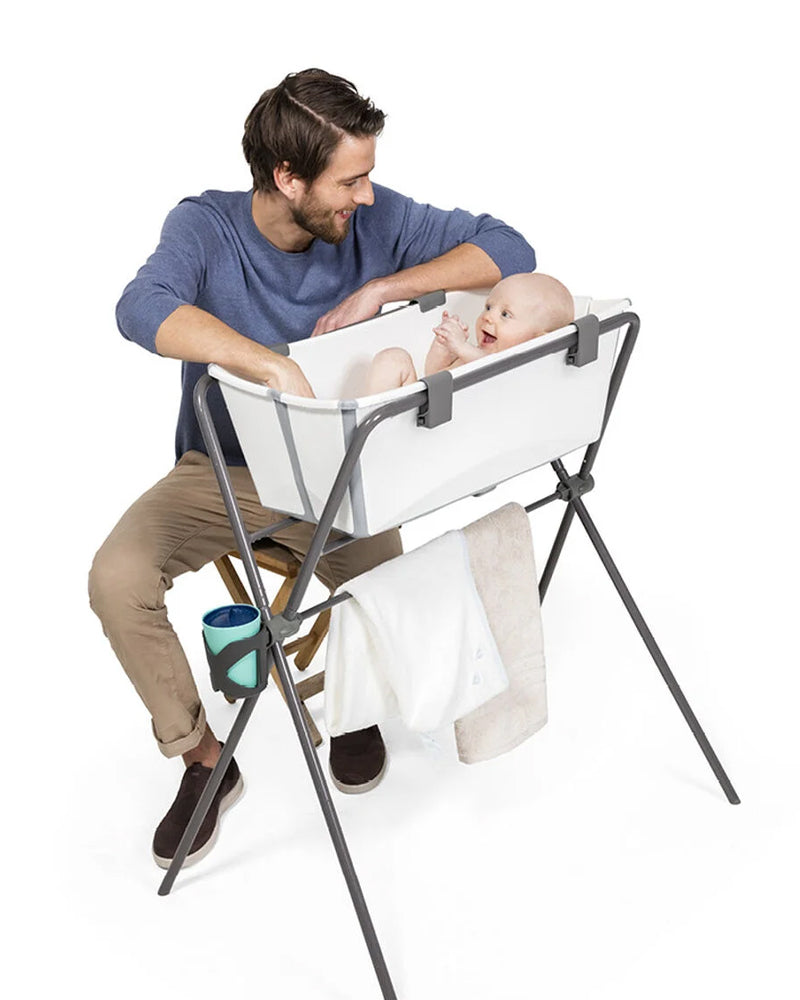 baignoire pliable stokke Stokke Flexi Bath Foldable Bathtub - Transparent Blue | Wlidaty Morocco