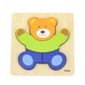 Viga Toys Puzzle de Blocs en Bois - Ourson