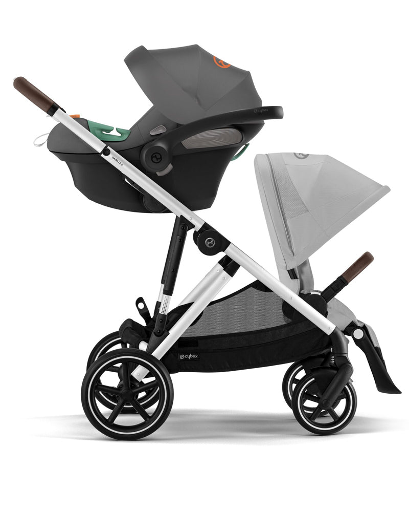 CYBEX Poussette Gazelle S + Adaptateur + Siège Additionnel - Gris