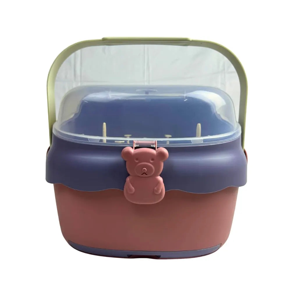 Boîte de Stérilisation Portable pour Accessoires de Bébé – Motif Ours