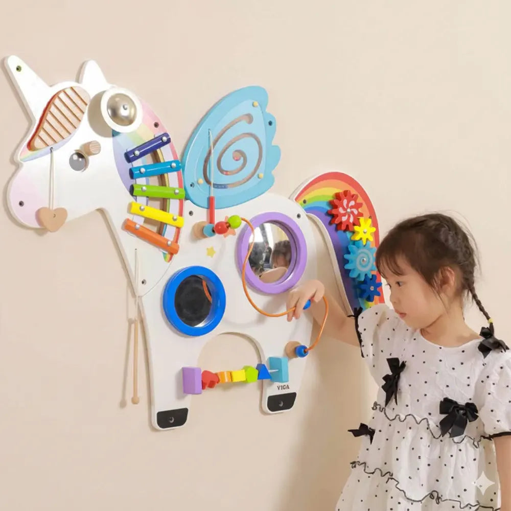 Unicorn Sensory Wall Activity Panel – 18M+