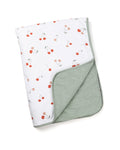 Doomoo Dream Cherries Baby Blanket 75×100 - Green