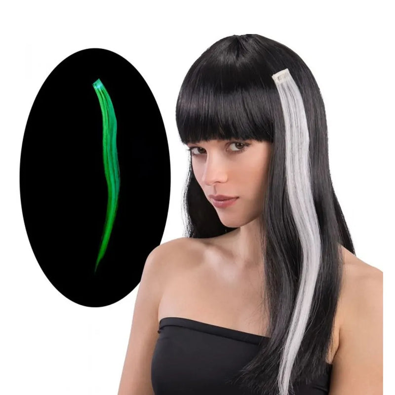 Mechón de pelo neón 40cm