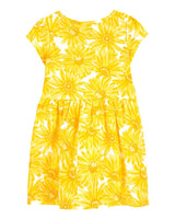 Robe En Jersey À Fleurs Carter's - Jaune