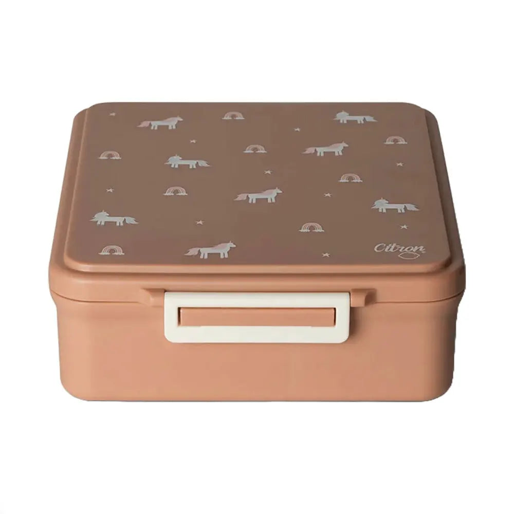 Citron Grande Lunchbox avec Pot Alimentaire Isotherme - Licorne Rose